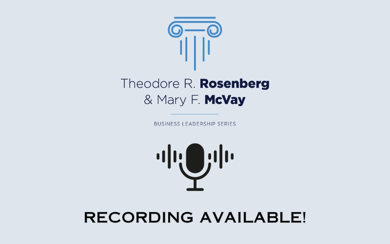 Rosenberg McVay Leadership Series_ recording